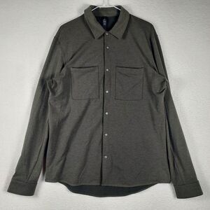 Lululemon Mens L Button Down Shirt Snap Front Long Sleeve Performance
